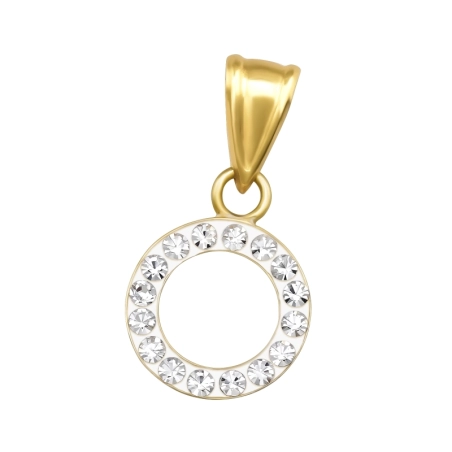 Pozlátený s krištáľmi Prívesky so zirkónom šperky | All4silver