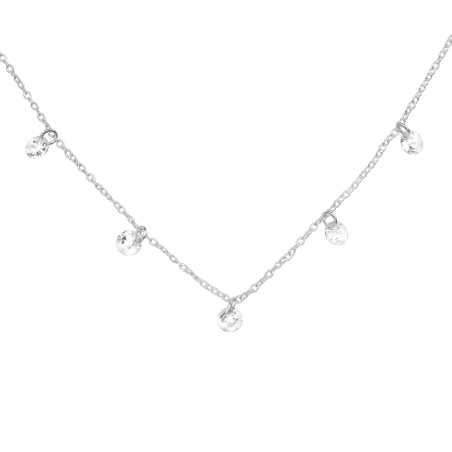 Okrúhle zirkóny 4mm x 5mm Náhrdelníky s kameňmi šperky | All4silver