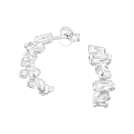 bageta - 925 Mincový Striebro #SC# s zirkóny #47973 | #AN#