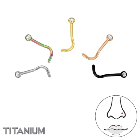 Okrúhle s krištáľmi, 0,8mm (20G) Mix farieb 5 kusov Geometrický tvary šperky | All4silver