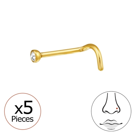 Okrúhly tvar 2 mm (20 g) x 5 - Titán #SC# s krištáľ #47738 | #AN#