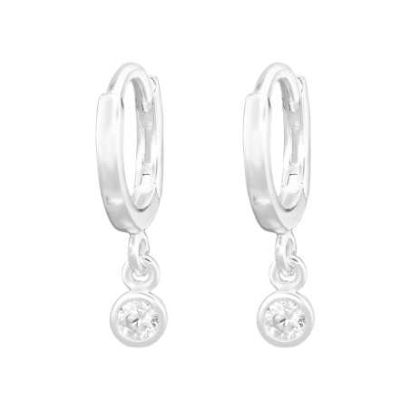 Krúžky so zirkónmi Huggies šperky | All4silver