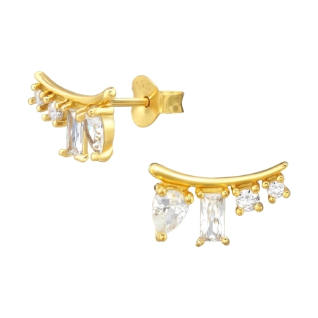 Horolezec - 925 Mincový Striebro #SC# s zirkóny #46561 | #AN#