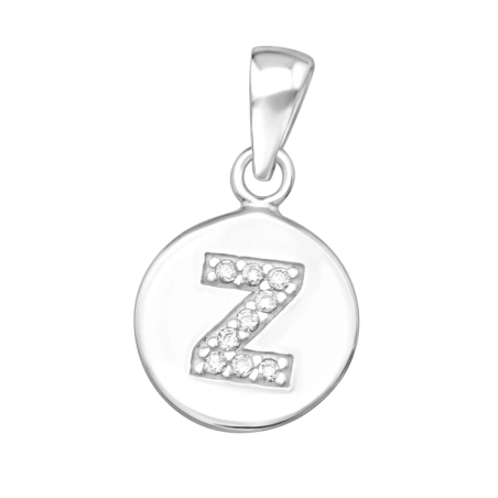 Písmeno "Z" na medailónku Prívesky so zirkónom šperky | All4silver