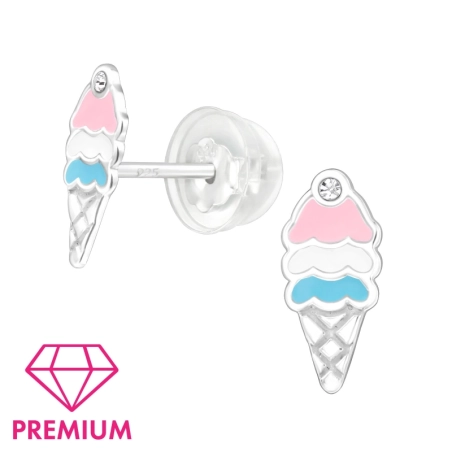 Zmrzlina farebná s krištáľom - Premium* Jedlo & sladkosti šperky | All4silver
