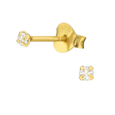 guľatý 2mm - 925 Mincový Striebro #SC# s zirkóny #46352 | #AN#