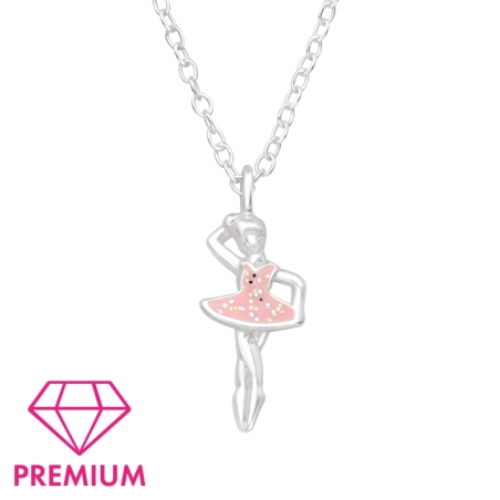 Balerína s trblietkami - Premium* Náhrdelníky s retiazkou šperky | All4silver