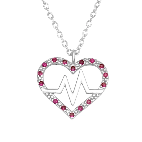 srdcové - 925 Mincový Striebro #SC# s zirkóny #45322 | #AN#