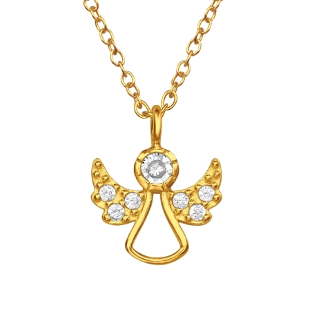 Anjelské krídlo - 925 Mincový Striebro #SC# s zirkóny #44954 | #AN#