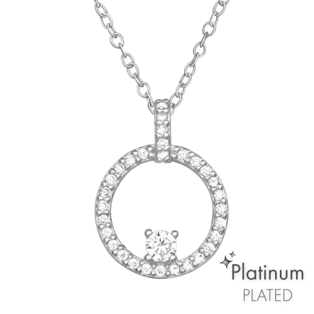 Kruh si zirkónmi - Platinum Výpredaj Sperkov šperky | All4silver