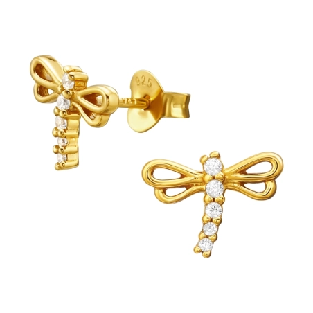 Dragonfly - 925 Mincový Striebro #SC# s zirkóny #44018 | #AN#