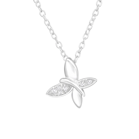 Motýľ so zirkónmi Zviera šperky | All4silver