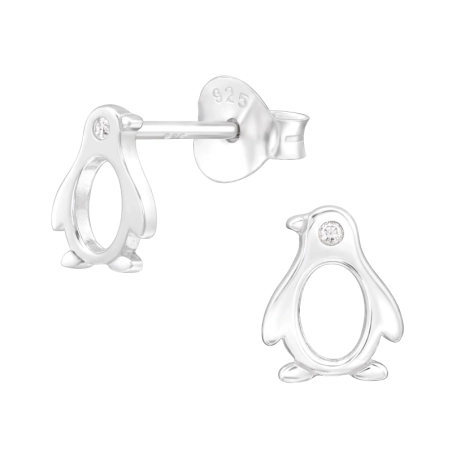 Tučniak so zirkónom Puzetové náušnice so zirkónom šperky | All4silver