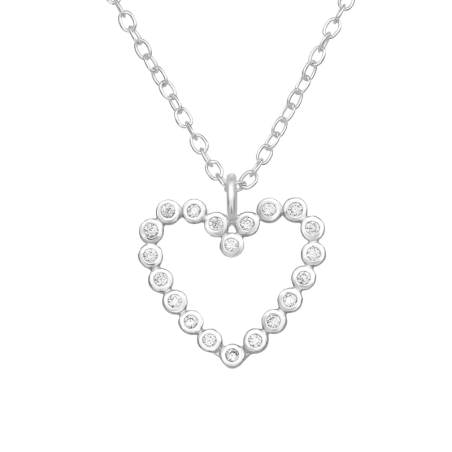 Srdce so zirkónmi Sv. Valentína šperky | All4silver