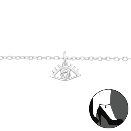 Oko zla Retiazky na nohu šperky | All4silver