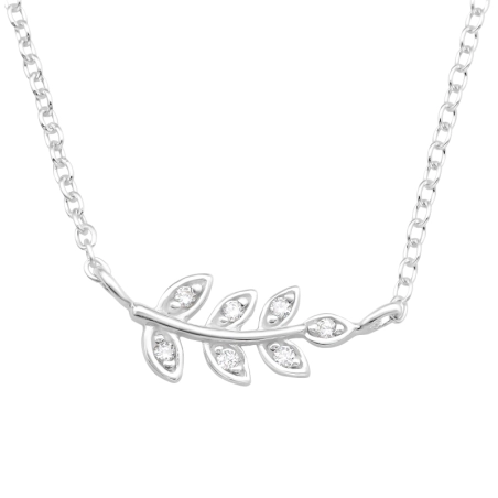Listy so zirkónmi Príroda šperky | All4silver