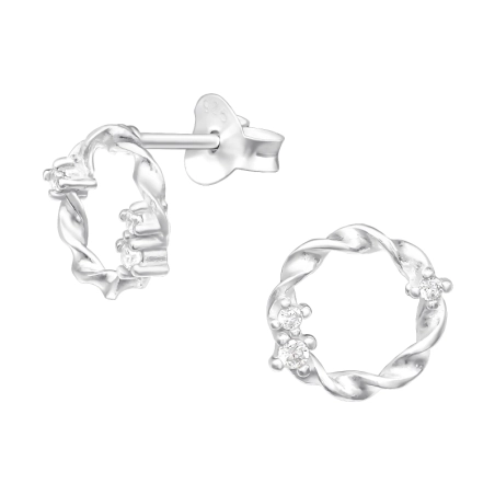 kruh - 925 Mincový Striebro #SC# s zirkóny #40552 | #AN#