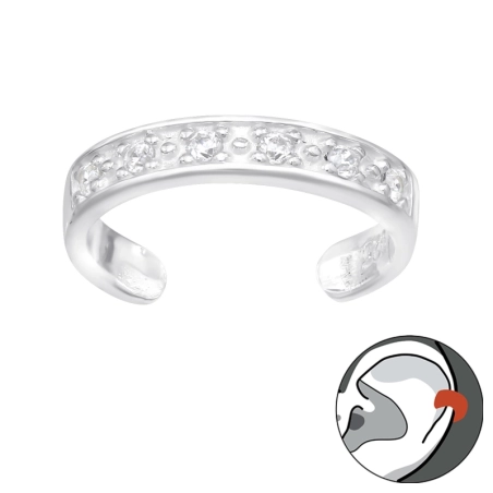 Jednoduchá na jedno ucho Náušnice na jedno ucho šperky | All4silver