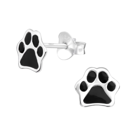 Paw Tlač Farebné puzetové náušnice šperky | All4silver