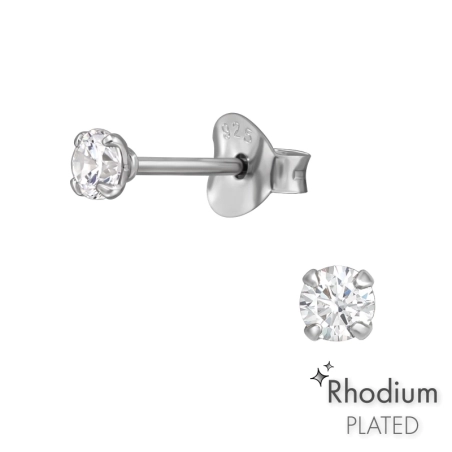 Kolo 3 mm Základné náušnice šperky | All4silver