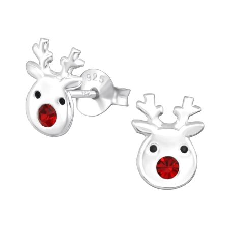 Raindeer Puzetové náušnice s kameňmi šperky | All4silver