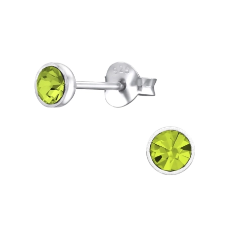 Okrúhle 4mm Základné náušnice šperky | All4silver