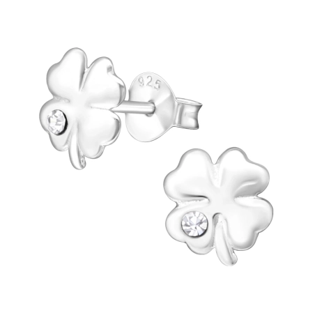 Ďatelina Krištáľové puzetové náušnice šperky | All4silver