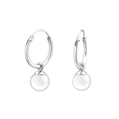 Strieborné 12mm koliesko Okrúhle náušnice šperky | All4silver