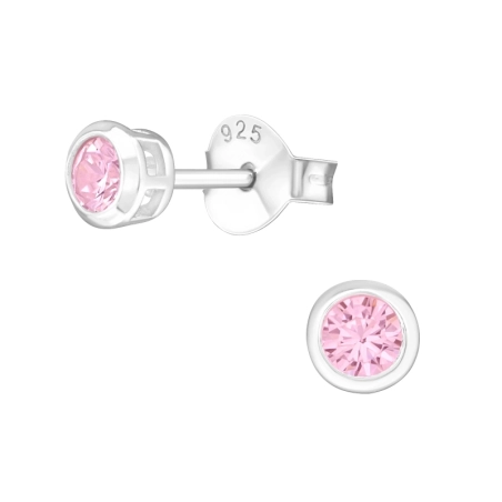 Round 3 mm - 925 Mincový Striebro #SC# s zirkóny #14420 | #AN#