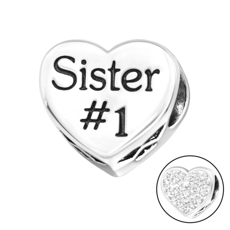 Heart Sestra Korálky so zirkónom/krištáľom šperky | All4silver