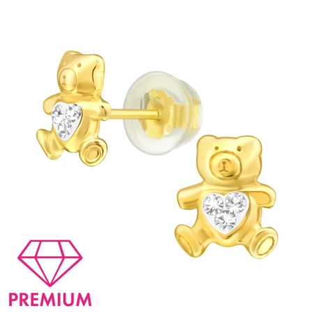 Pozlátený Medvedík - Premium* Výpredaj Sperkov šperky | All4silver
