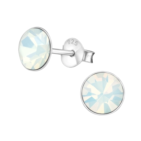 Strieborné okrúhle 6mm Základné náušnice šperky | All4silver