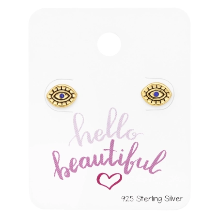 Oko Zla pozlátené - Šperkové Striebro 925 Strieborné Sety