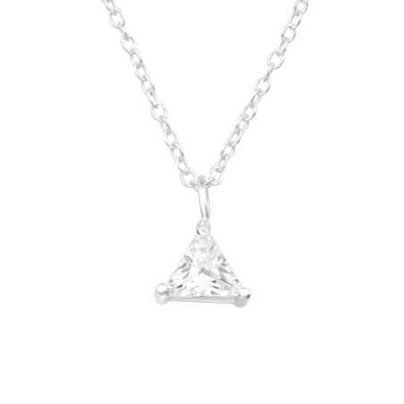 Trojuholník - Striebro 925 Náhrdelníky s kameňmi