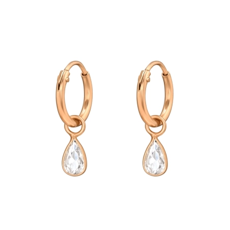 Visiaca Slza - Striebro 925 Kruhy náušnice